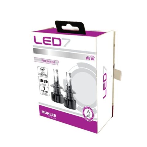 Lampa Led H7 12/24v +300% Led7